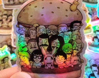 Bob's Burgers 3 inch Holographic Sticker