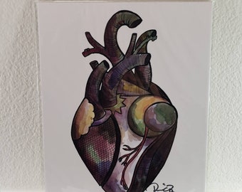 Heart 8x10 signed print