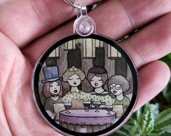 Witches Acrylic 2 inch Keychain