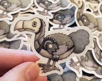 Dodo 3 Inch Wide Vinyl Sticker