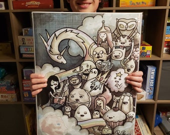 Big 16x20 Signed Adventure Time Poster