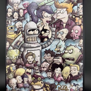 Futurama 8x10 signed print