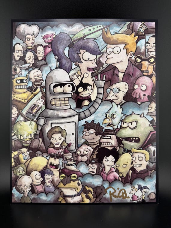 Futurama 8x10 Signed Print - Etsy display picture 1