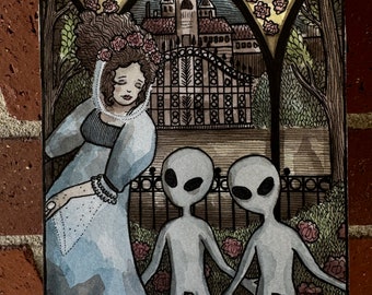 Original Painting - French Aliens