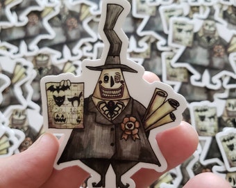 Mayor Nightmare Before Christmas 3-1/2 inch Vinyl Sticker