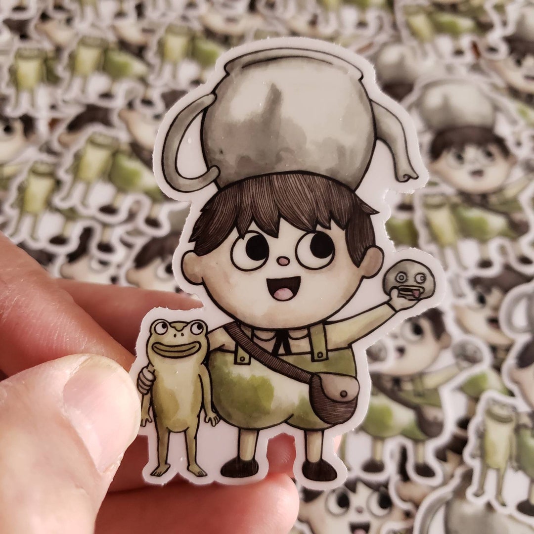 Greg Sticker Over the Garden Wall Greg 3 Inch Transparent Border Sticker - Etsy