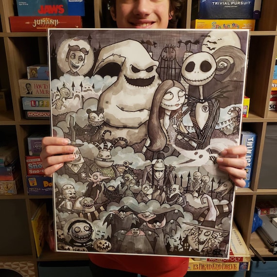 Big 16x20 Signed Nightmare Before Christmas Poster - Etsy