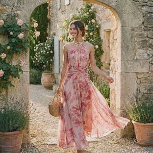 Garden Party Dress Chiffon - Etsy