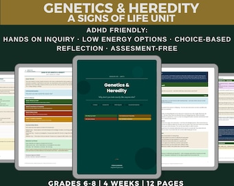 Genetics & Heredity Unit Study | Middle School Life Science (PDF)