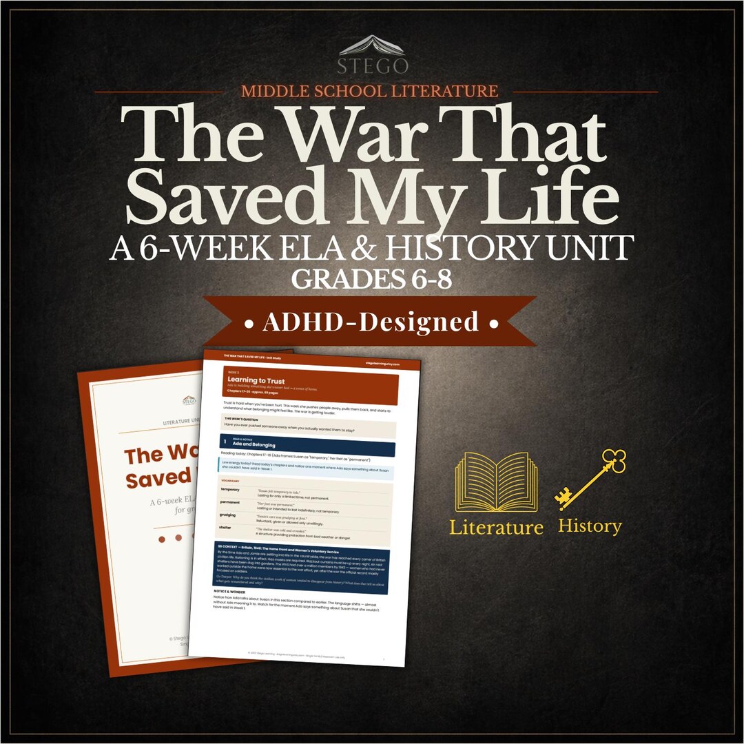 The War That Saved My Life Novel Study | Middle School ELA Curriculum ...