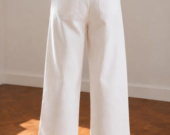 Pantalones anchos sin cremallera