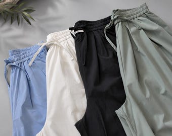 Pantalones anchos resistentes a las arrugas