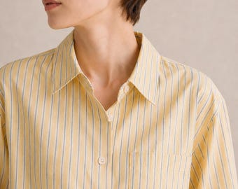 Blusa de rayón a rayas RIVAVIVA