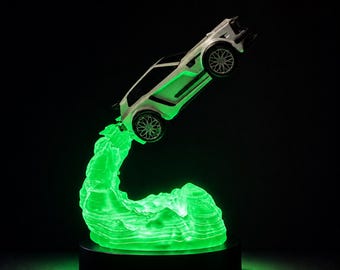 Lampada LED Fennec Rocket League – Luce ambientale RGB – Decorazione per postazione gaming – Regalo fatto a mano per giocatori