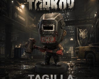 Tagilla Bloody Variant harsfiguur 10 cm – handgeschilderd | Geïnspireerd door Escape from Tarkov | Collectible Factory Boss | Aangepast gamercadeau