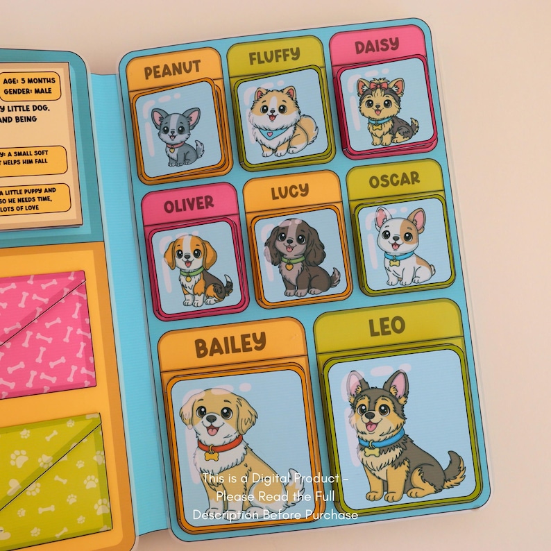 Printable Pet Shelter Paper Play Set | Pretend Play for Kids | Printable Paper Doll | Digital Download | Kids Craft Activity image 8