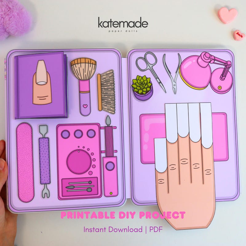 Printable Gamer Nail Salon Paper Printable - Etsy UK
