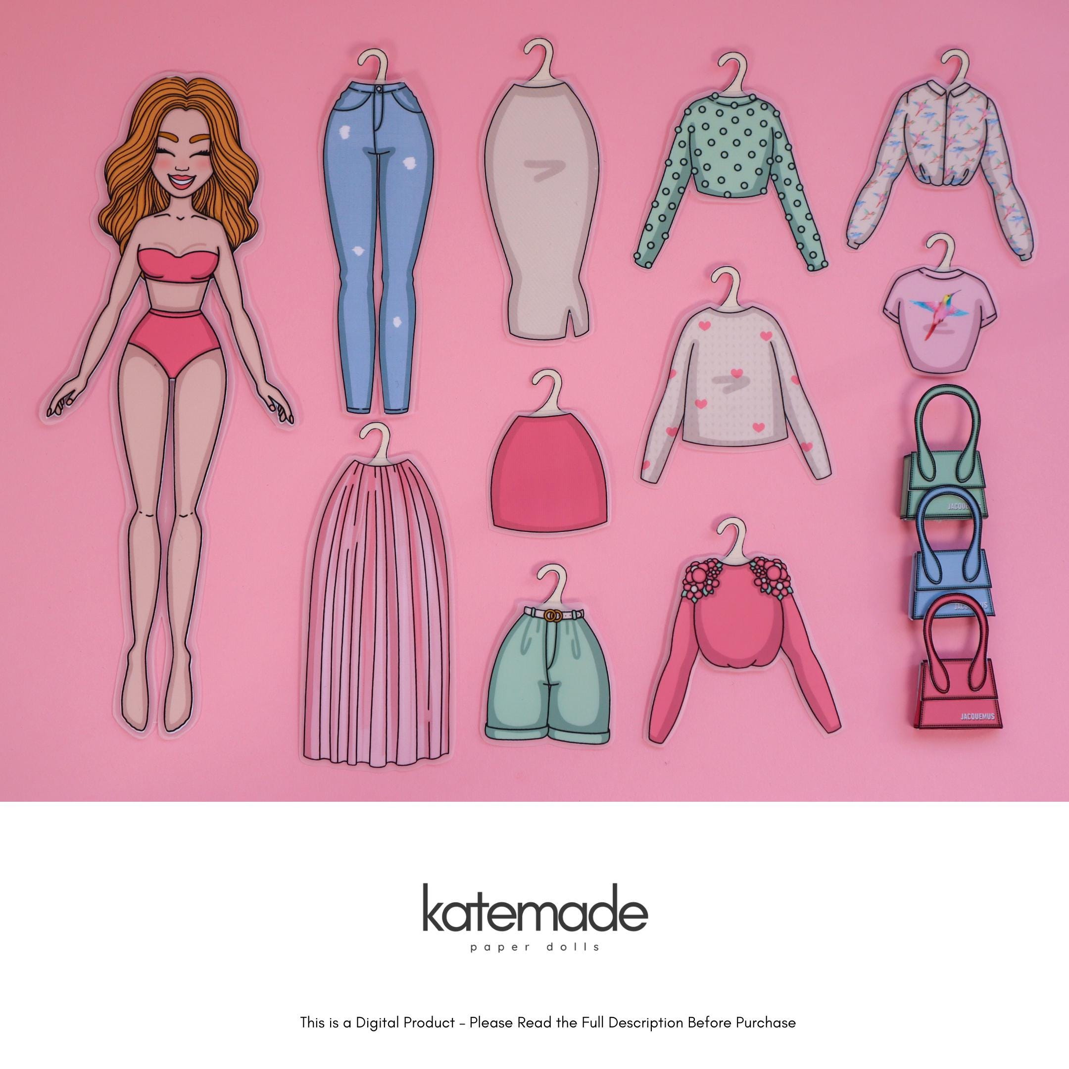 Printable Paper Dolls Dress up Set | Digital Download | Creative Kids ...