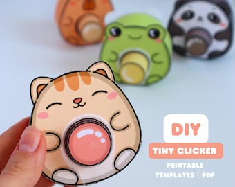 Eenvoudig zelf te maken klikspeeltje | Leuk dierenknutselwerkje van papier voor kinderen | Activiteit van 30 minuten | Direct te downloaden