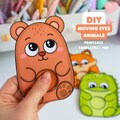 Easy DIY Moving Eyes Animals Printable | Cute Animal Paper Craft for Kids | 15-Minute Activity | Instant Download product logo