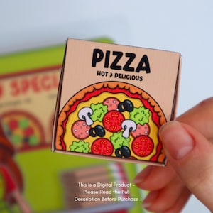 Pizza Shop Quiet Book Printable for Kids | Create Your Own Pizza Restaurant | Pretend Play Pizzeria Activity | Interactive PDF Download image 7