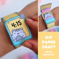 Easy DIY Paper Craft for Kids | Printable | Cute Mini Animal Smartwatches | 30-Minute Activity | Instant Download | 4 versions included product logo