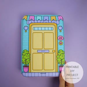 Printable Paper Dollhouse Family House | Digital Download | Creative Kids Activities | Instant Download | Craft At Home