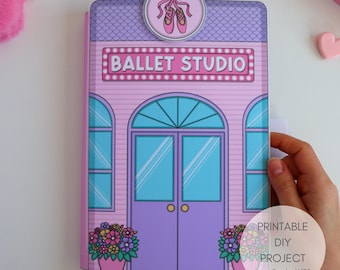 Libro tattile stampabile per bambini dedicato alla danza classica | Lapbook interattivo sulla danza | Attività creativa di danza classica | Set di gioco con travestimenti e trucco (download digitale)