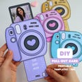 Printable Pull-Out Photo Card Template, Editable Canva Gift, DIY Polaroid Card, Mother's Day, Best Friend, Personalized Photo Card product logo
