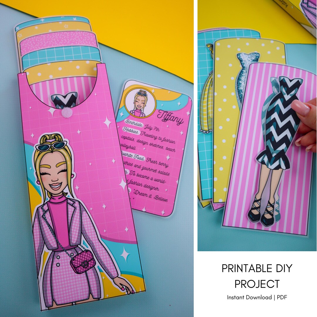 Printable Paper Dolls Dress up Set | Digital Download | Creative Kids ...
