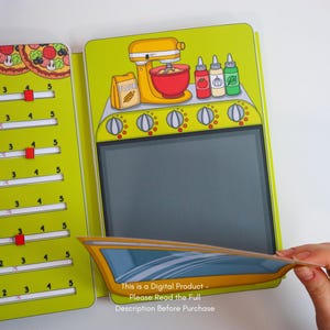 Pizza Shop Quiet Book Printable for Kids | Create Your Own Pizza Restaurant | Pretend Play Pizzeria Activity | Interactive PDF Download image 11