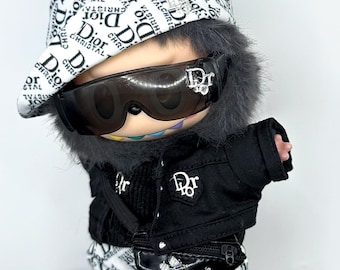 Midnight Street Outfit – Handmade Labubu Doll Clothes – One of a Kind