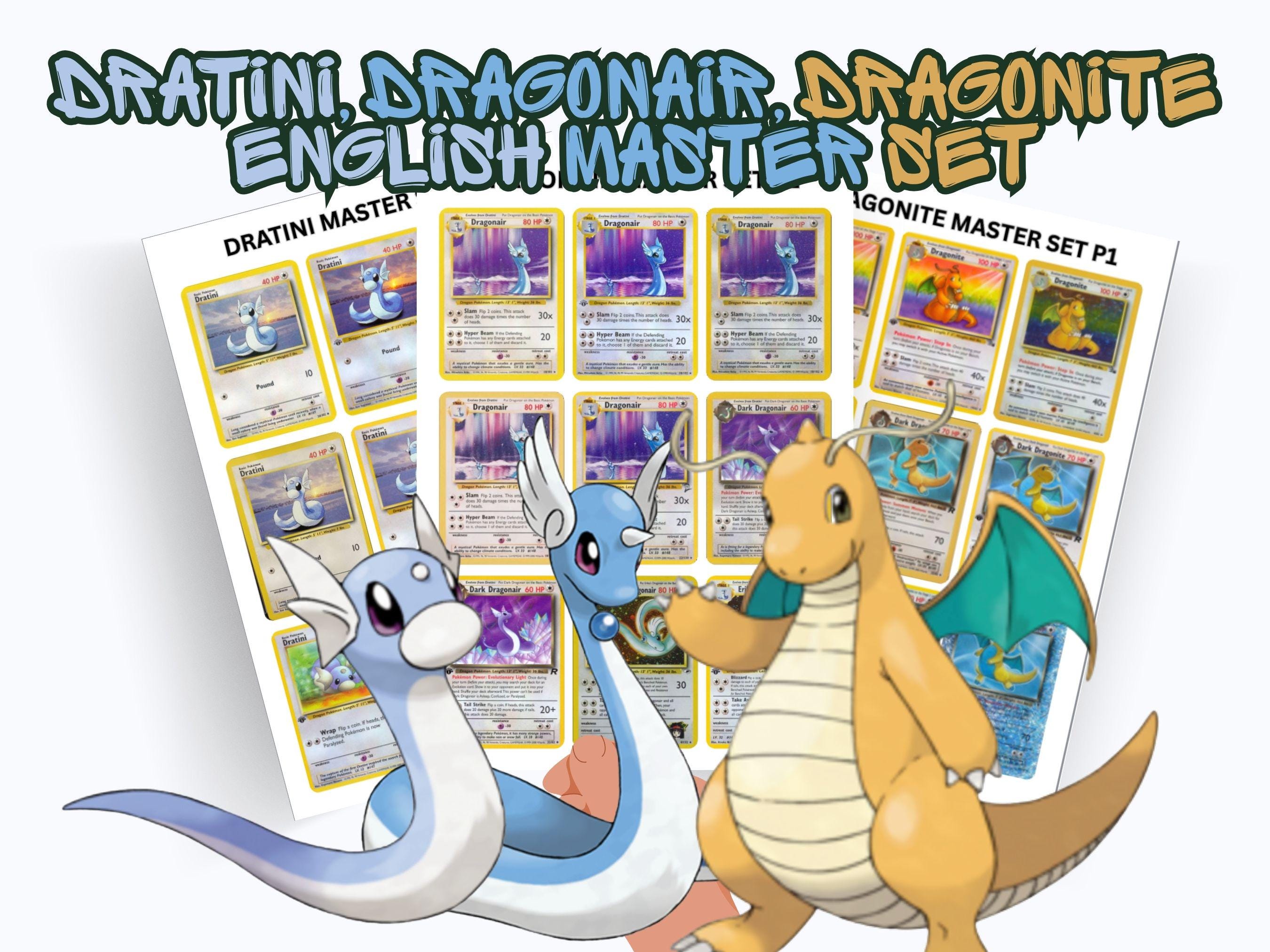 English Dratini, Dragonair, Dragonite Master Set Placeholders
