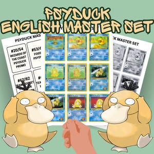 Psyduck Card Binder - Etsy