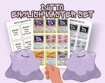 Englisches Ditto Master Set Ringbuch Platzhalter | inkl aller Varianten & Kameen
