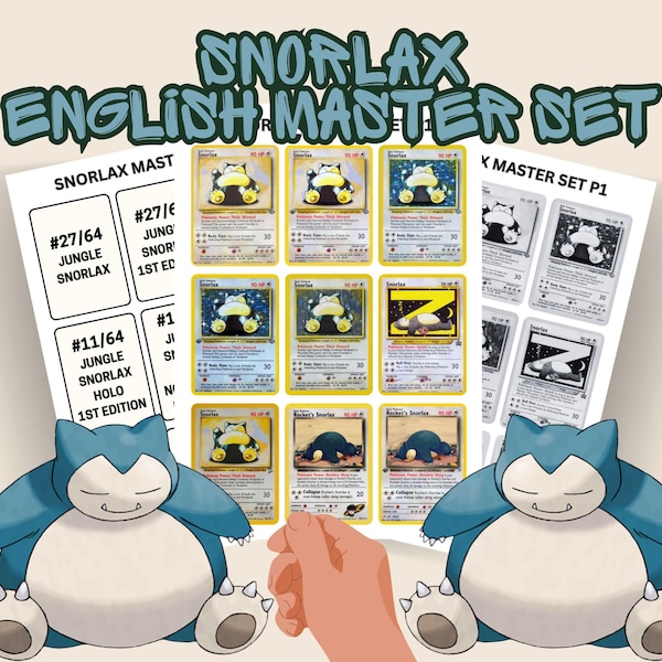 Snorlax Card Binder - Etsy UK
