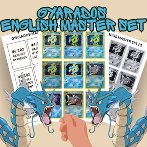 gyarados card binder Chaos Rising Master Set TGC Zip Binder