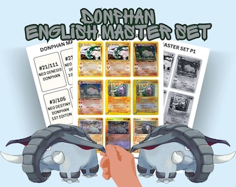 English Donphan master set binder placeholders / fillers | inc all cameos & variants