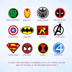 Superhero Stickers | Vinyl Decals for Laptop, Water Bottle & Car | Sticker Bundle