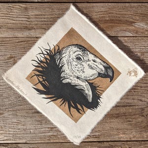 Condor Portrait - Relief Print
