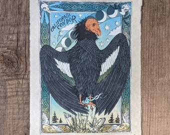 California Condor - Relief Print