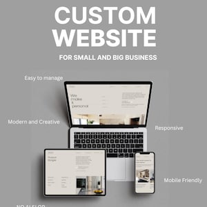 Custom Website Design | Web Development, AI Web Creation, Professional Landing Page & SEO Setup