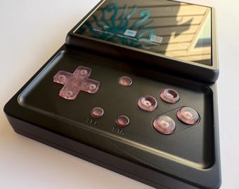 Anbernic RG Rotate Crystal Purple Face Button Set.