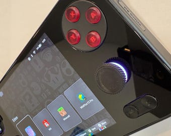 Ayaneo Pocket S Mini Crystal Red Buttons.