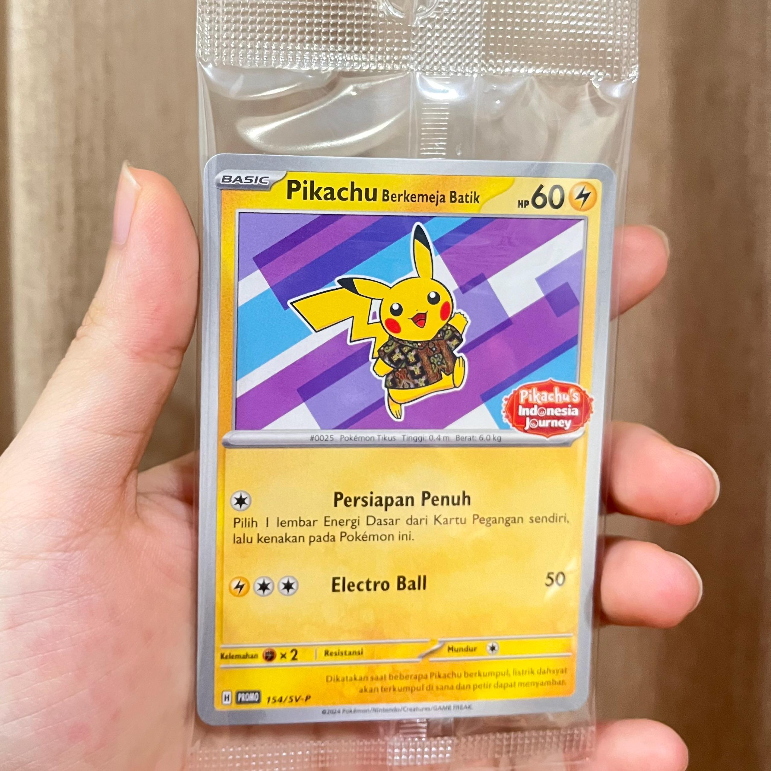 Original Pikachu Card - Etsy