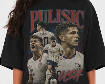 Litmited Christian Pulisic USA Soccer 2026 Vintage 90s Styles T-Shirt