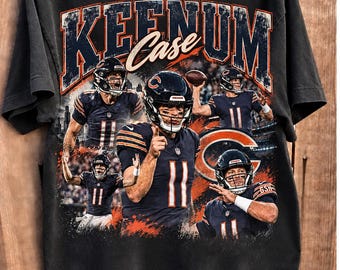 Case Keenum Chicago Vintage Bootleg Retro 90s Graphic T-shirt