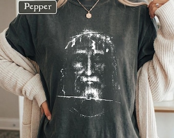 The Holy Face Shroud of Turin Jesus Christ Face Religious T-Shirt