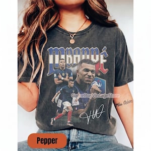 Mbappé Vintage Bootleg Shirt, France Soccer Vintage 90s Styles T-Shirt bild 1