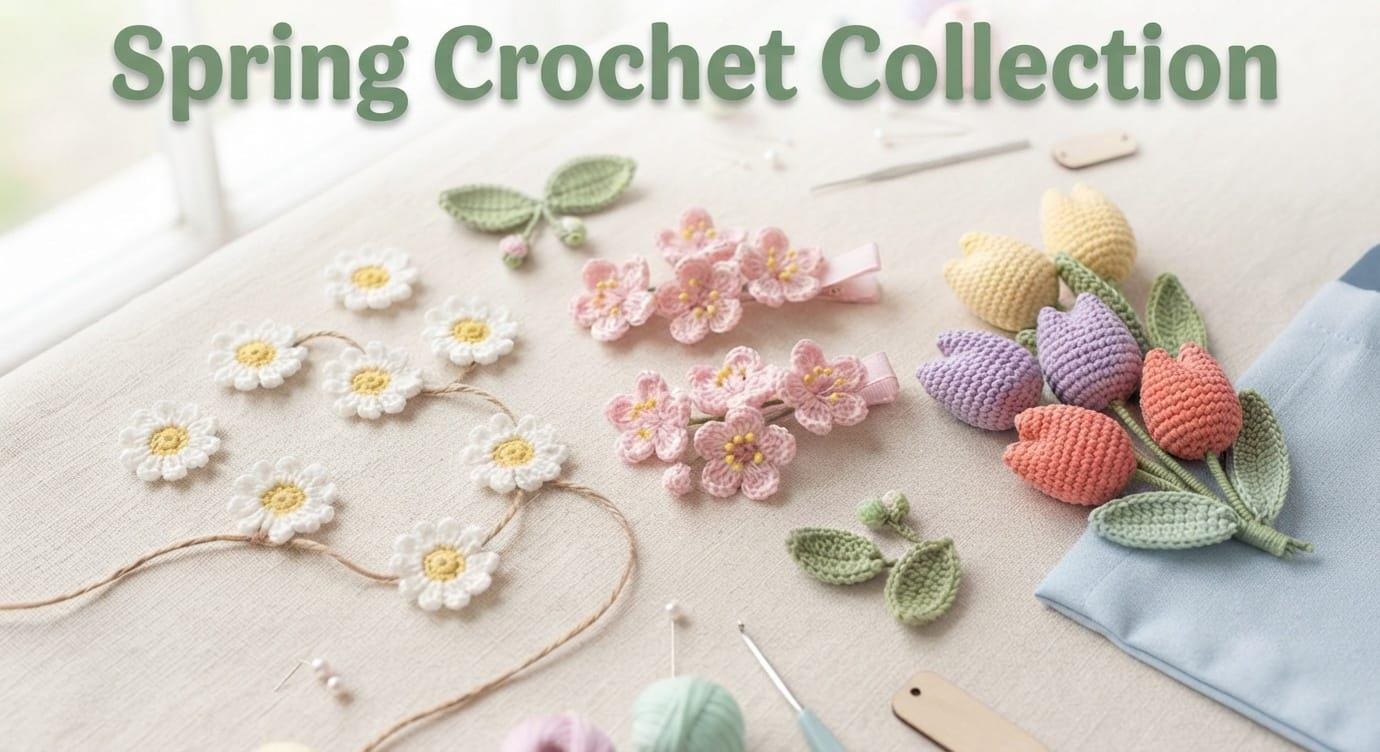 Crochet Cherry Blossom Garland Pattern - Etsy